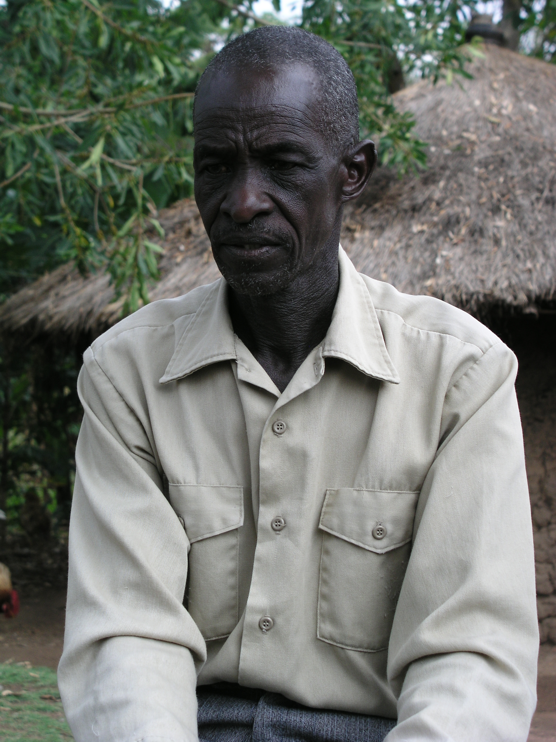Photograph of George Wambura Gehamba at interview